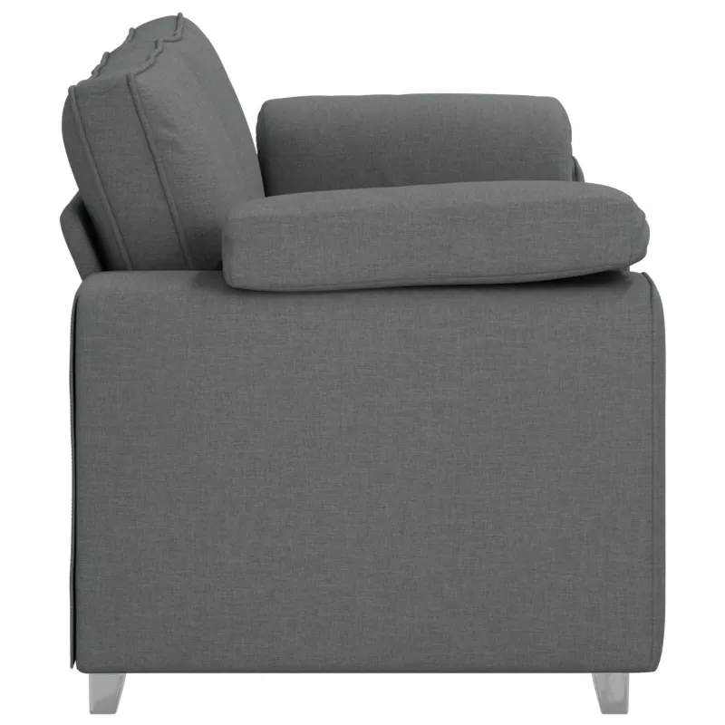 Dvivietė sofa Tamsiai pilka 180 cm audinys