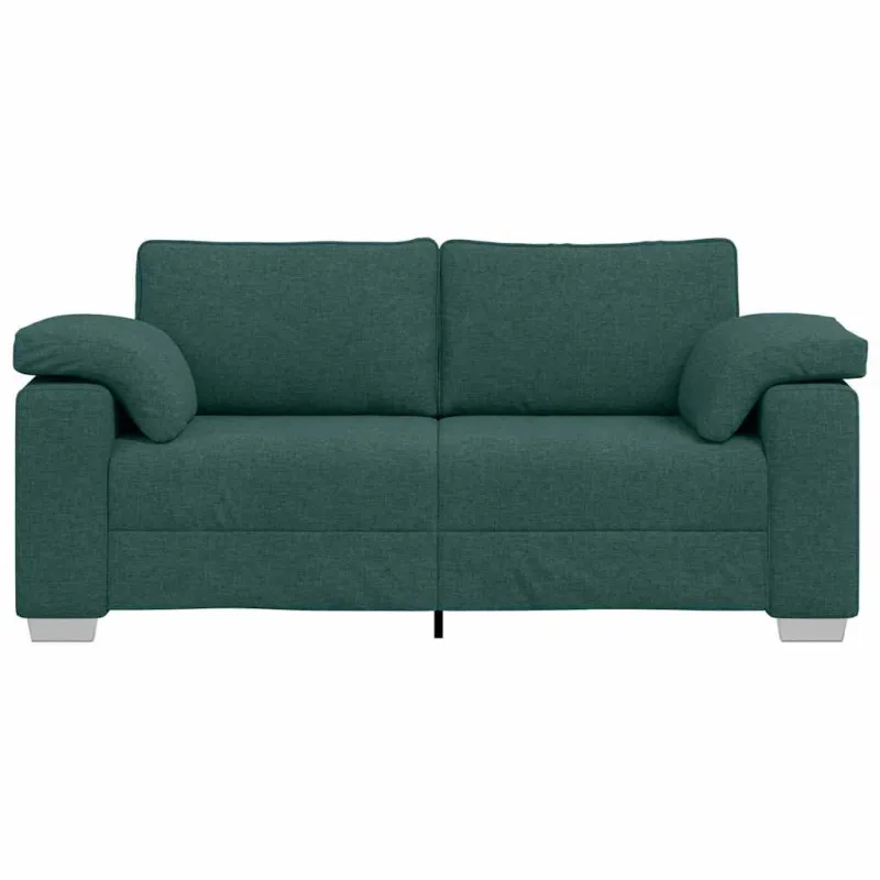 Dvivietė sofa Tamsiai žalia 180 cm audinys