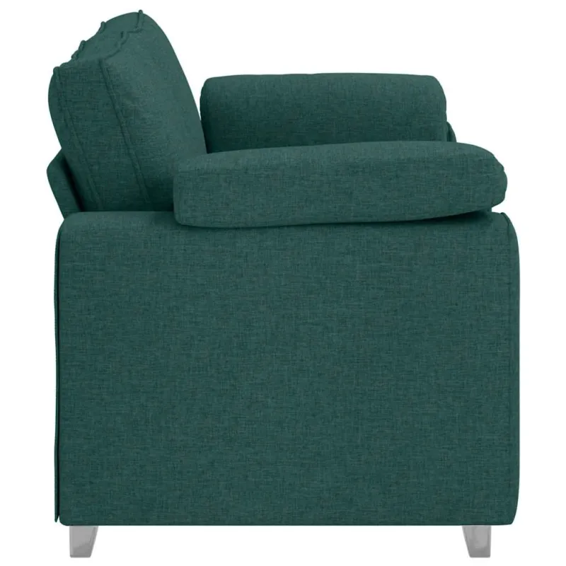 Dvivietė sofa Tamsiai žalia 180 cm audinys