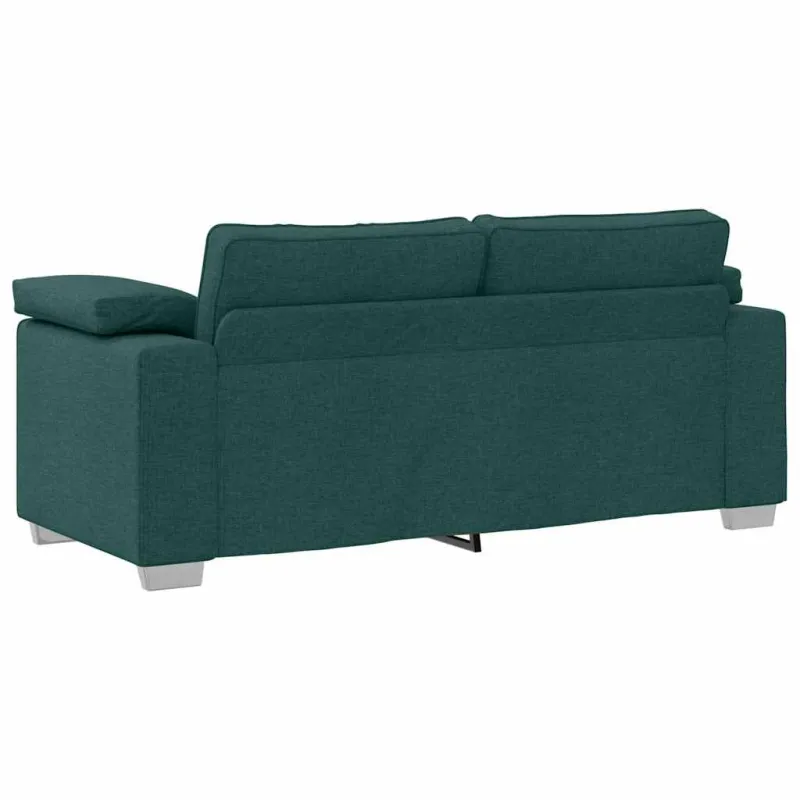 Dvivietė sofa Tamsiai žalia 180 cm audinys