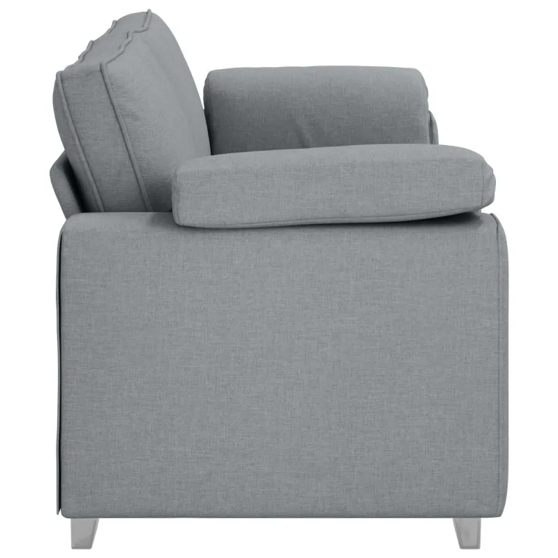 3-Vietis Sofa Šviesiai pilka 220 cm audinys