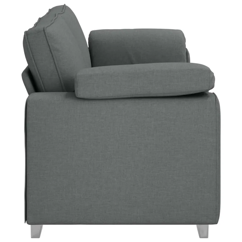 3-Vietis Sofa Tamsiai pilka 220 cm audinys