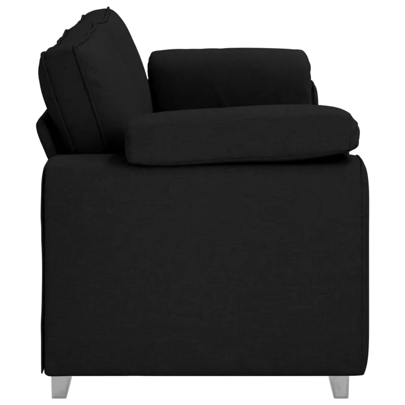 3-Vietis Sofa Juodas 220 cm audinys