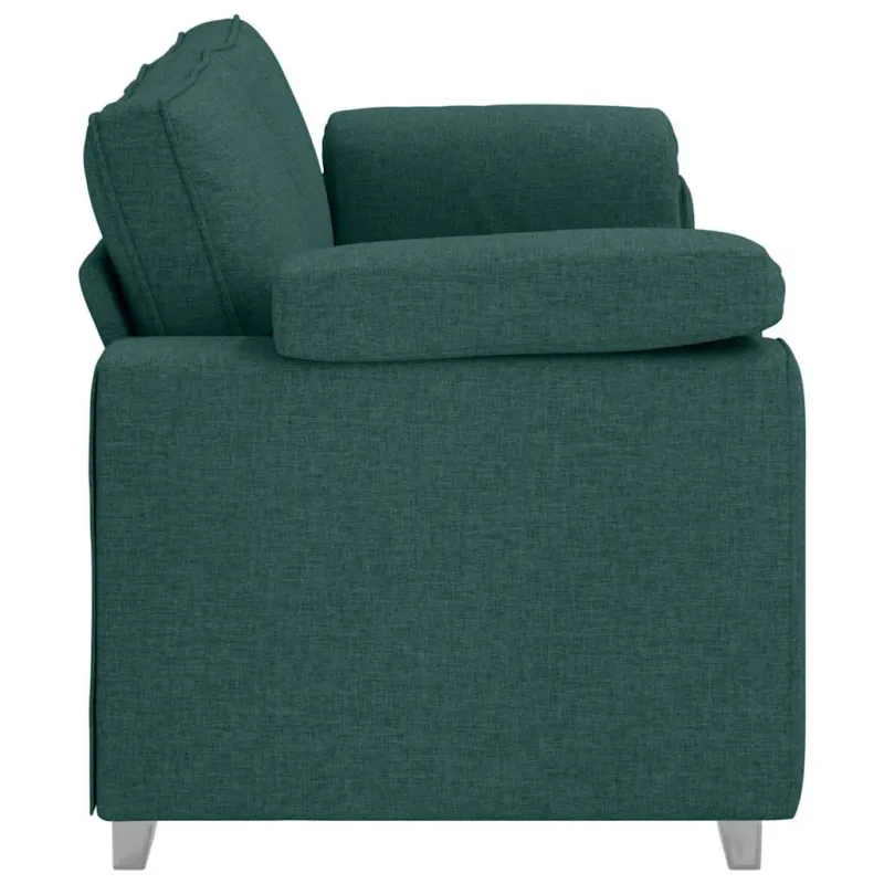 3-Vietis Sofa Tamsiai žalia 220 cm audinys