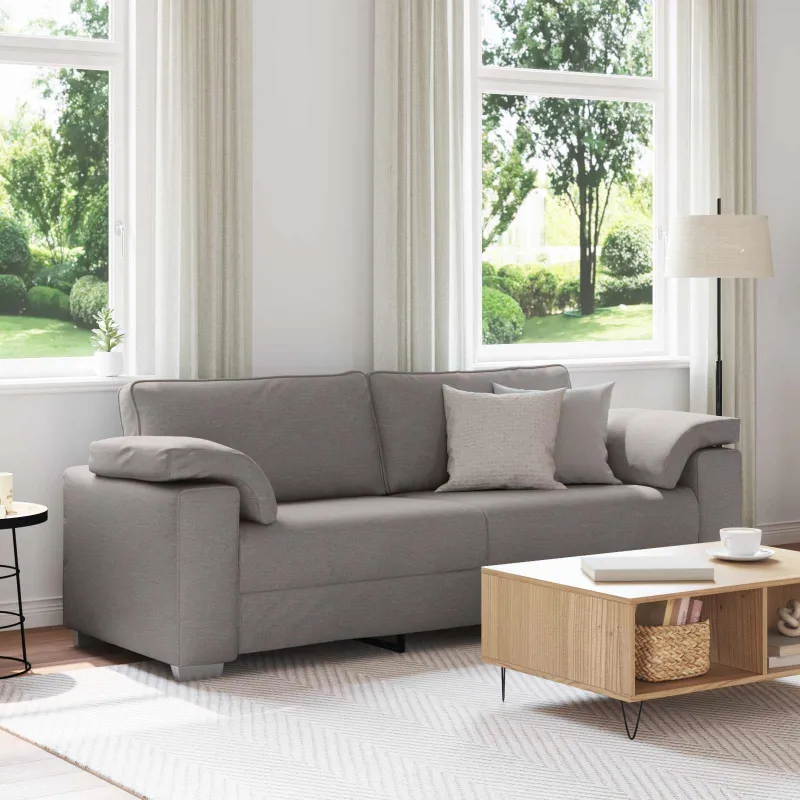 3-Vietis Sofa Taupe 220 cm audinys