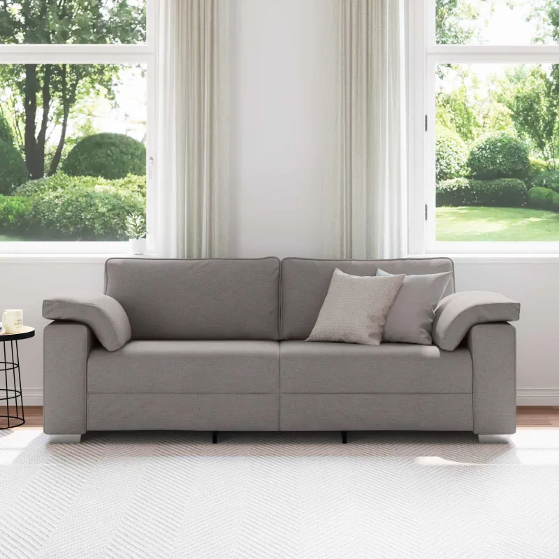 3-Vietis Sofa Taupe 220 cm audinys