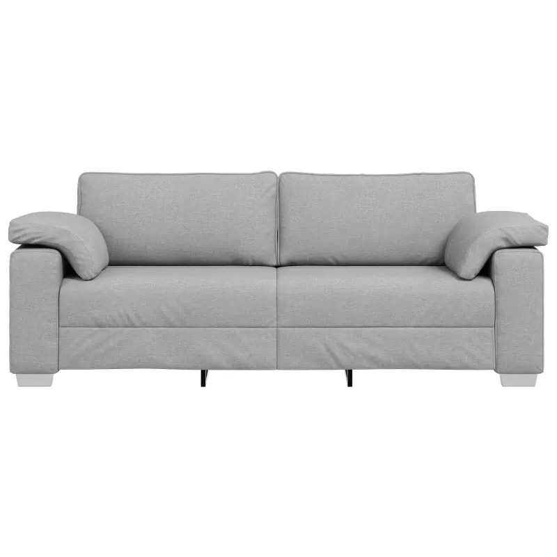 3-Vietis Sofa Debesų pilka 220 cm audinys