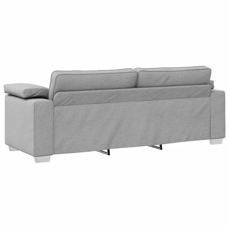 3-Vietis Sofa Debesų pilka 220 cm audinys