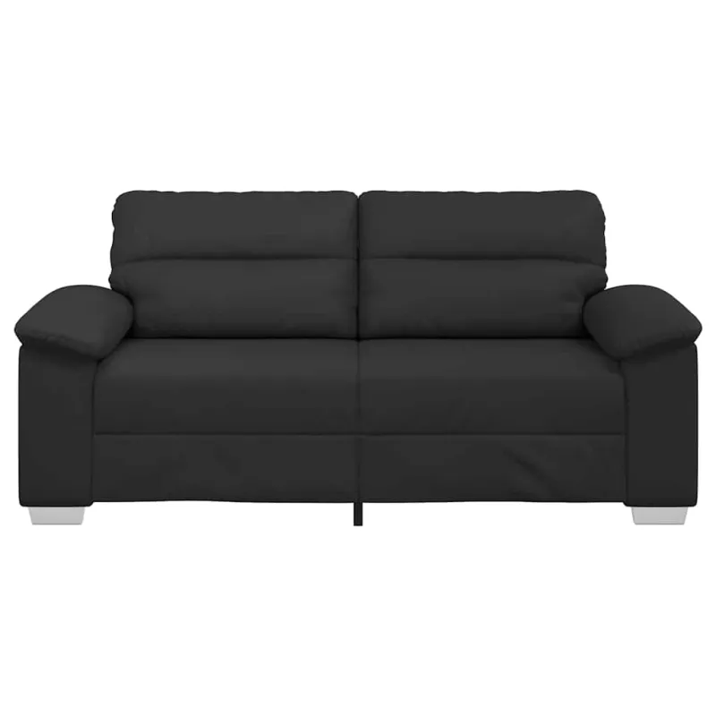 Dvivietė sofa, juoda, 180x81x84 cm, dirbtinė oda
