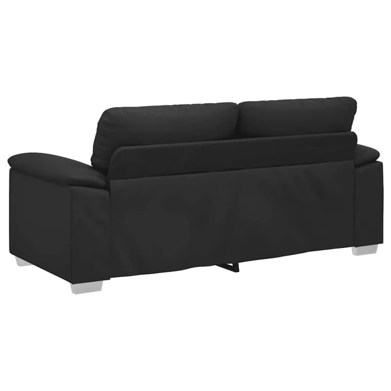 Dvivietė sofa, juoda, 180x81x84 cm, dirbtinė oda