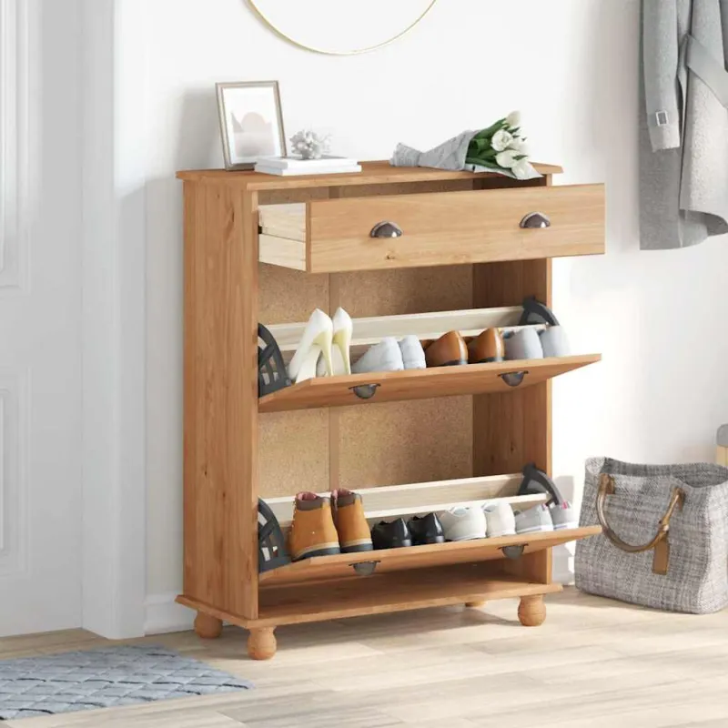 Batu skrynia ASKIM Ruda 85 x 35 x 108 cm Kietos pušies mediena