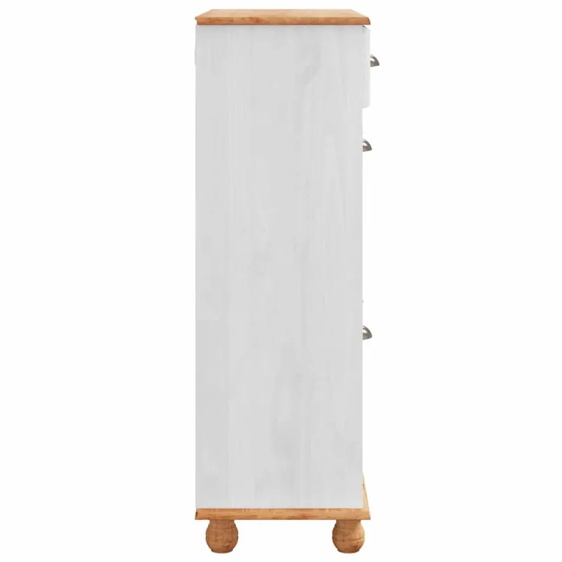 Batu skrynia ASKIM Balta 85 x 35 x 108 cm Kietos pušies mediena