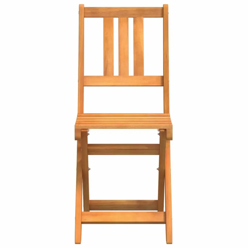 Lauko bistro kėdės su pagalve 2 pcs Kietos akacijos mediena