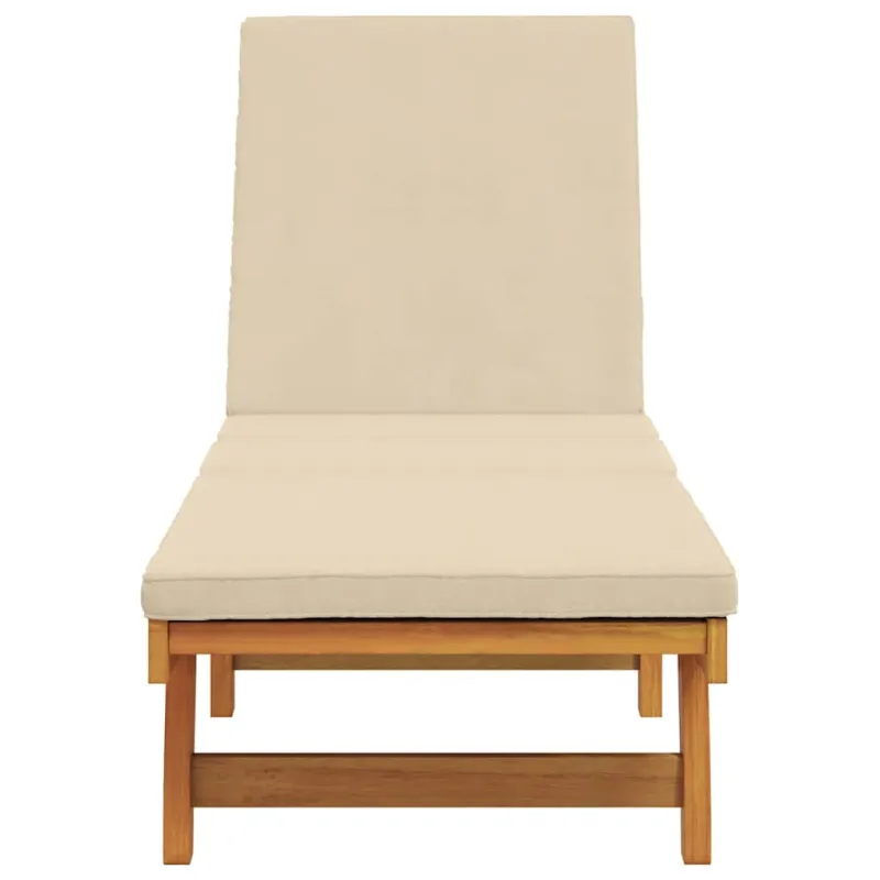 Saulės gultas Ruda 199 x 63 x 85 cm Kietos akacijos mediena