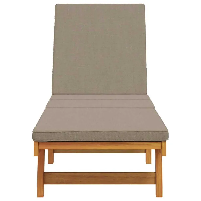 Saulės gultas Ruda 199 x 63 x 85 cm Kietos akacijos mediena