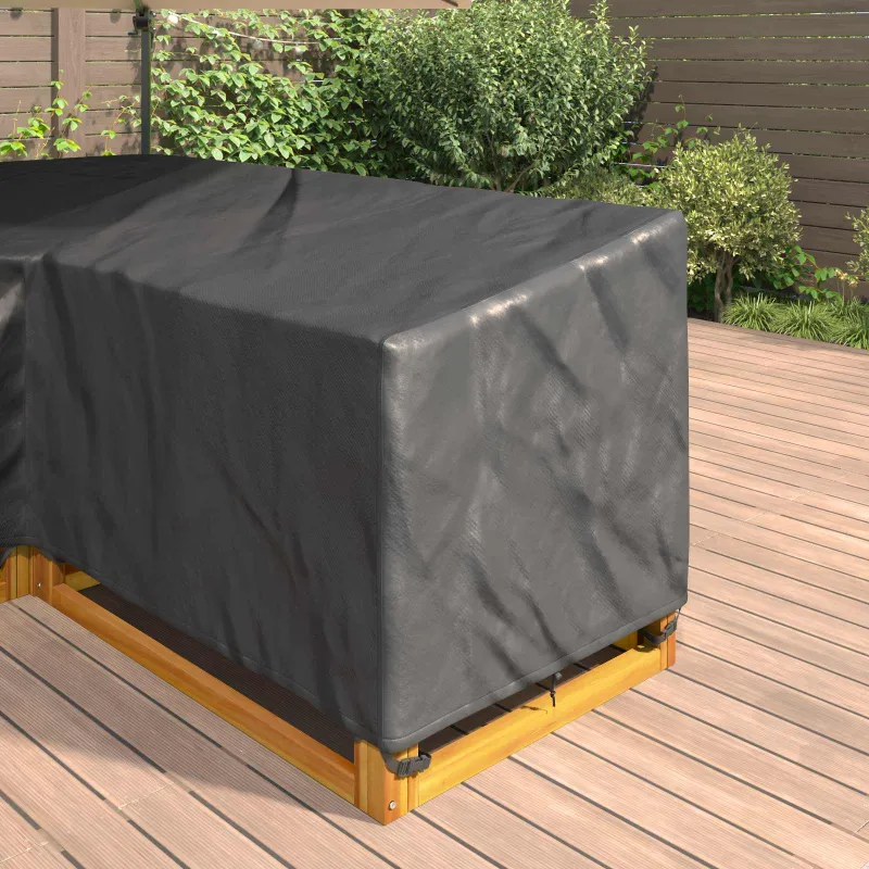 Baldų uždangalas Juodas 250 x 180 x 80 cm 210D Oksfordo audinys