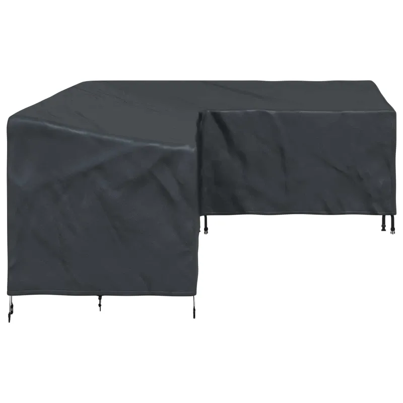 Baldų uždangalas Juodas 260 x 210 x 80 cm 210D Oksfordo audinys