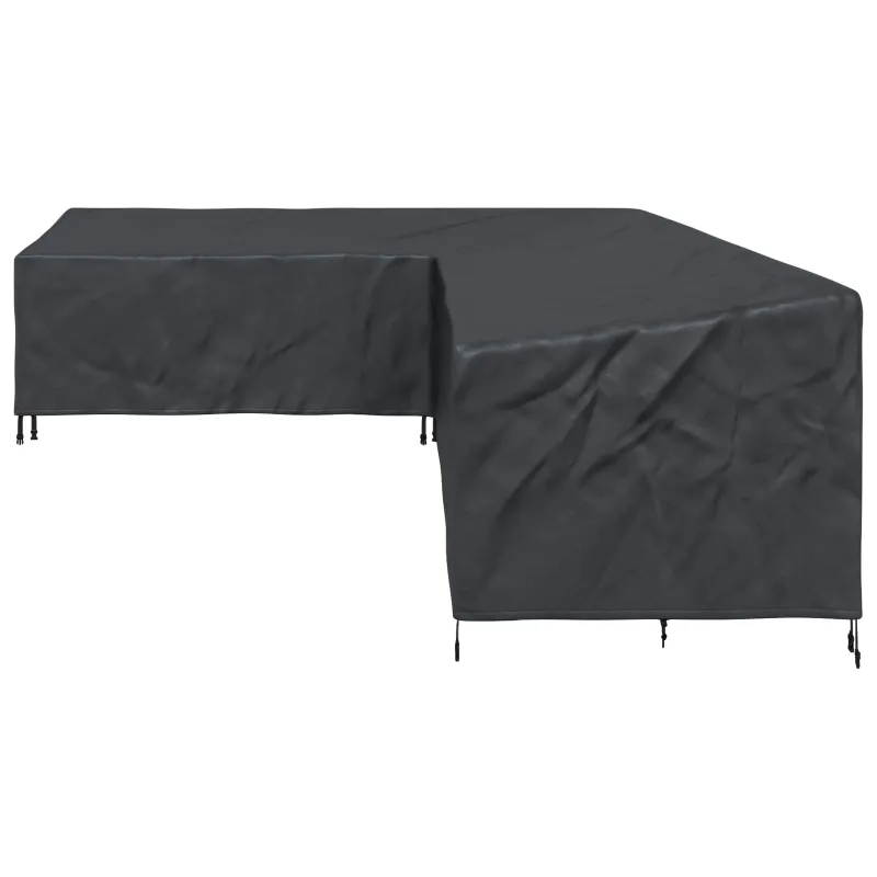Baldų uždangalas Juodas 355 x 275 x 80 cm 210D Oksfordo audinys