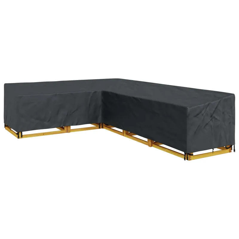 Baldų uždangalas Juodas 355 x 275 x 80 cm 420D Oksfordo audinys