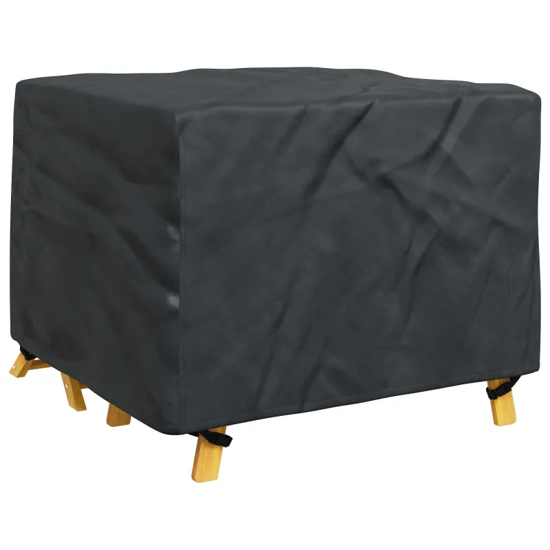 Baldų uždangalas Paprastas Juoda 113 x 113 x 73 cm 210D