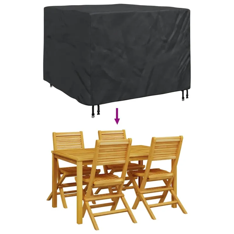 Baldų uždangalas Juoda 135 x 135 x 90 cm 420D Oksfordo audinys