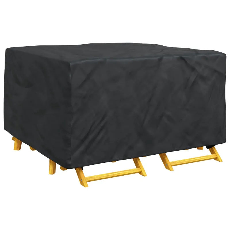 Baldų uždangalas Paprastas Juoda 150 x 150 x 75 cm 420D