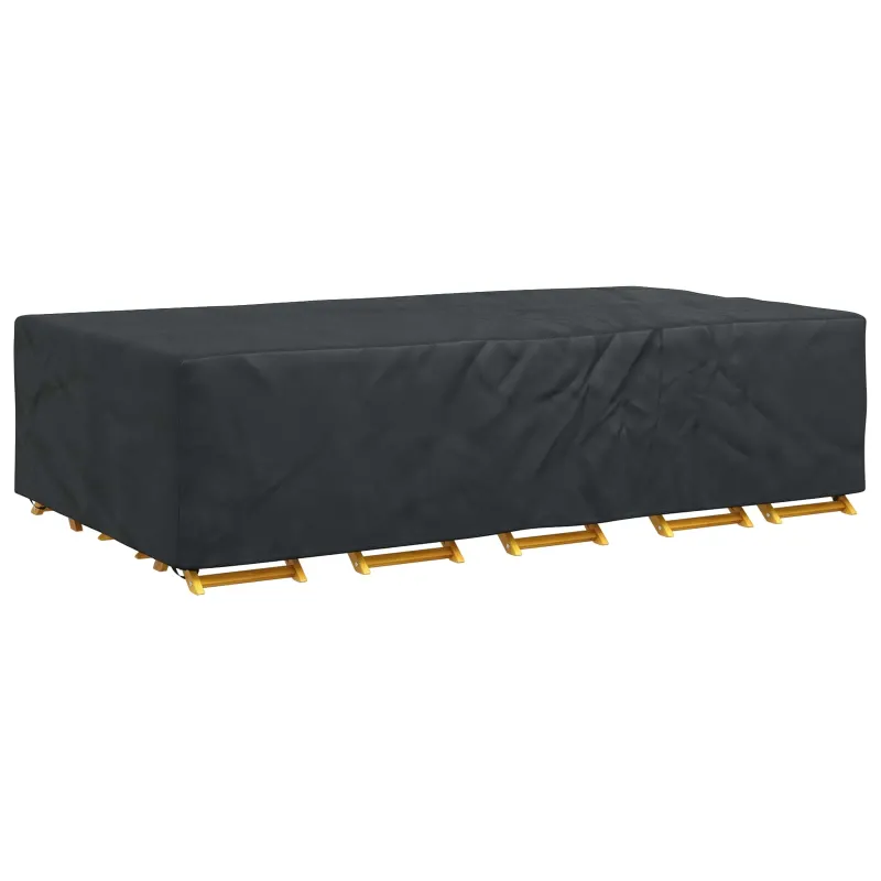 Baldų uždangalas Paprastas Juoda 315 x 180 x 74 cm 420D