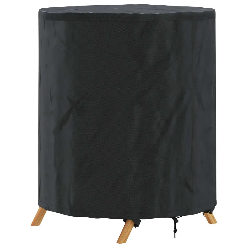 Stalo uždengimas Paprastas Juoda 62 x 62 x 70 cm audinys