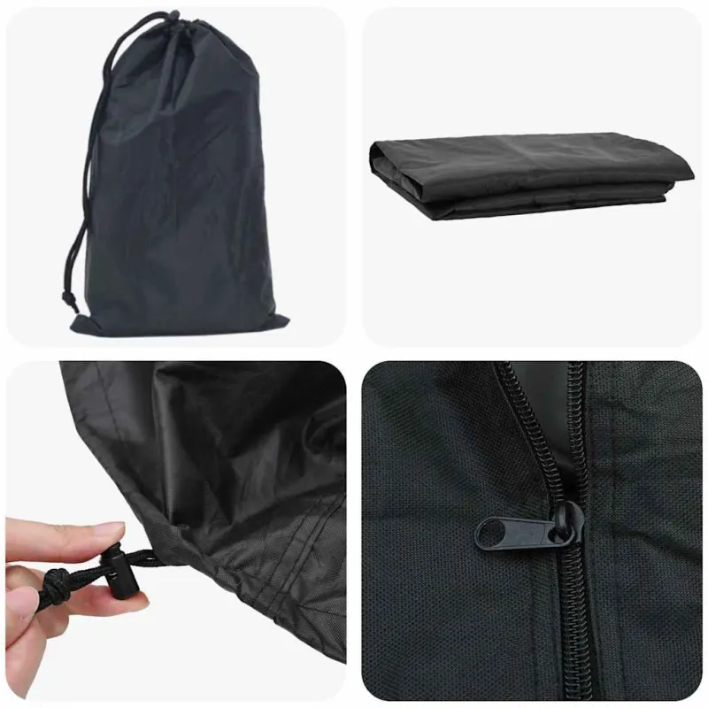 Malkinės dangtis Juoda 61 x 122 x 106 cm 420D Oksfordo audinys