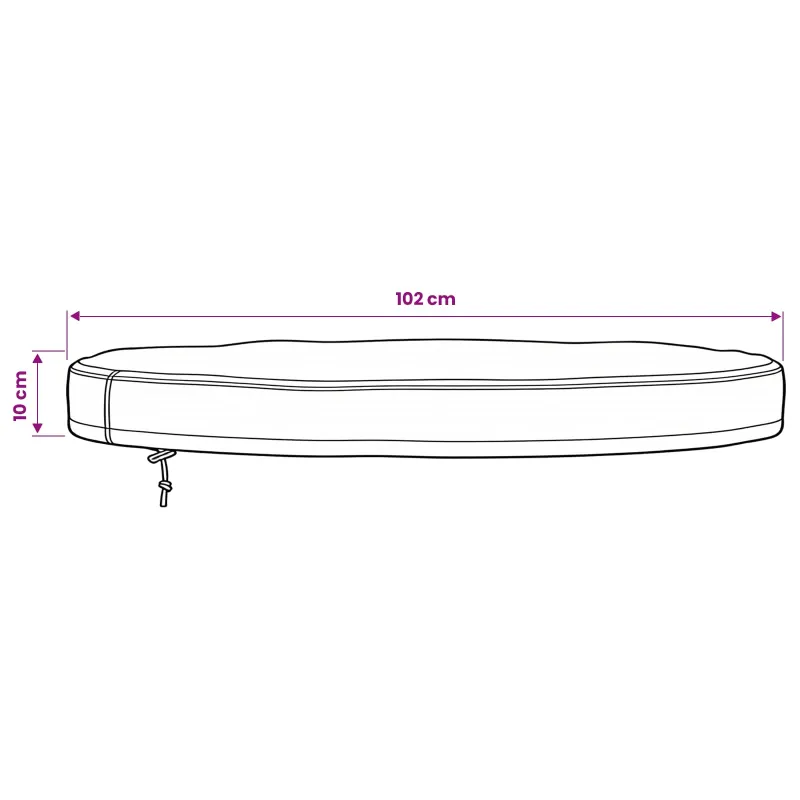 Lauko Stalo Uždangalas 102 x 102 x 10 cm 210D Oksfordo audinys