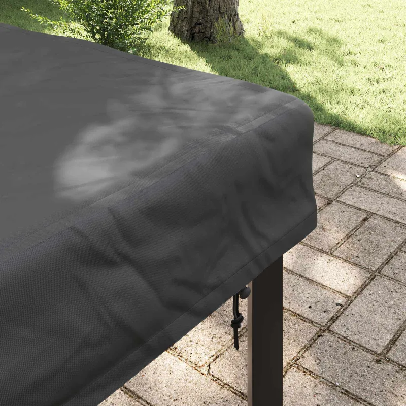 Stalo uždengimas Paprastas Juoda 62 x 62 x 15 cm audinys