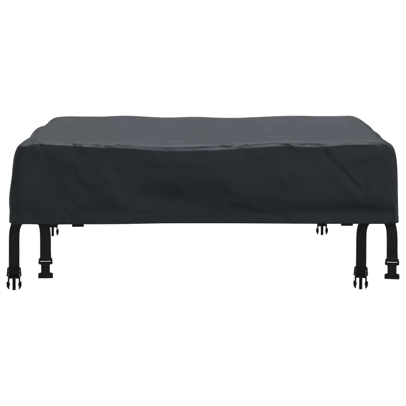 Stalo uždengimas Paprastas Juoda 62 x 62 x 15 cm audinys