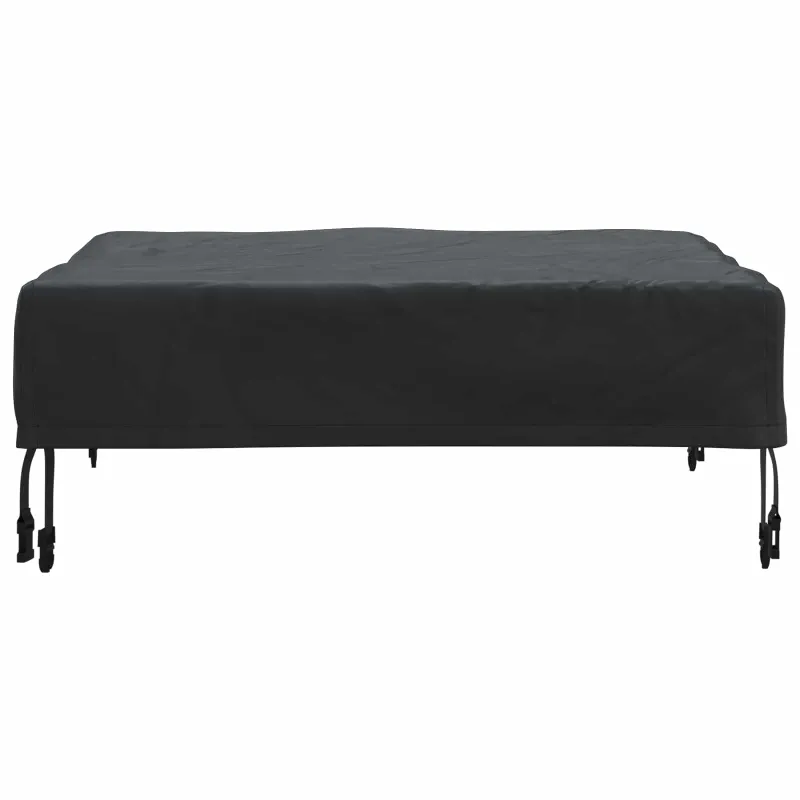 Stalo uždengimas Paprastas Juoda 62 x 62 x 15 cm audinys