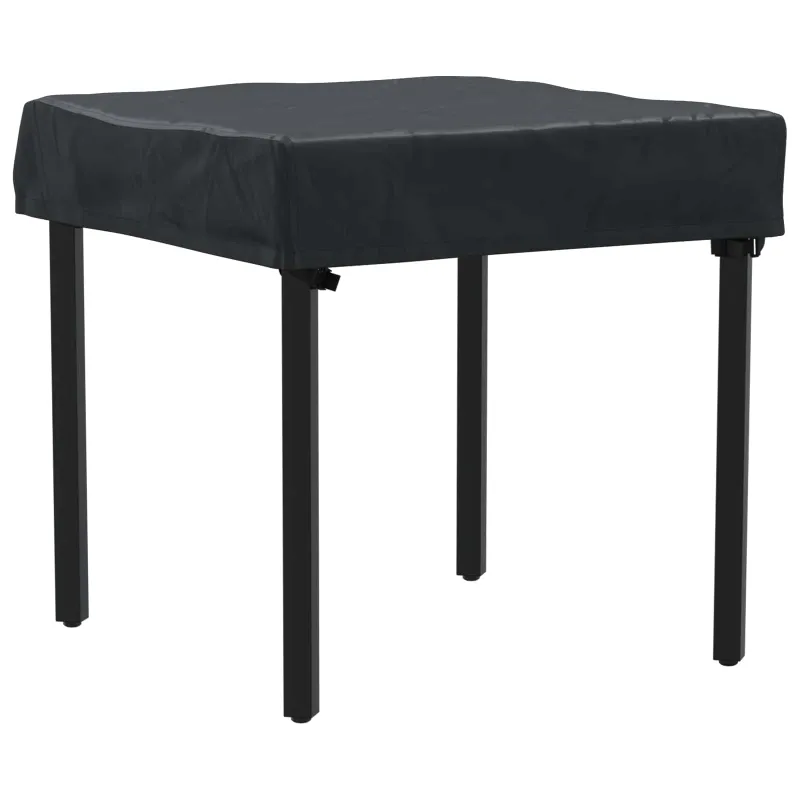 Stalo uždengimas Paprastas Juoda 82 x 82 x 15 cm audinys