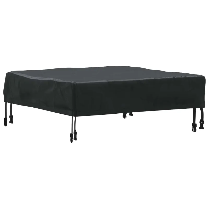 Stalo uždengimas Paprastas Juoda 82 x 82 x 15 cm audinys