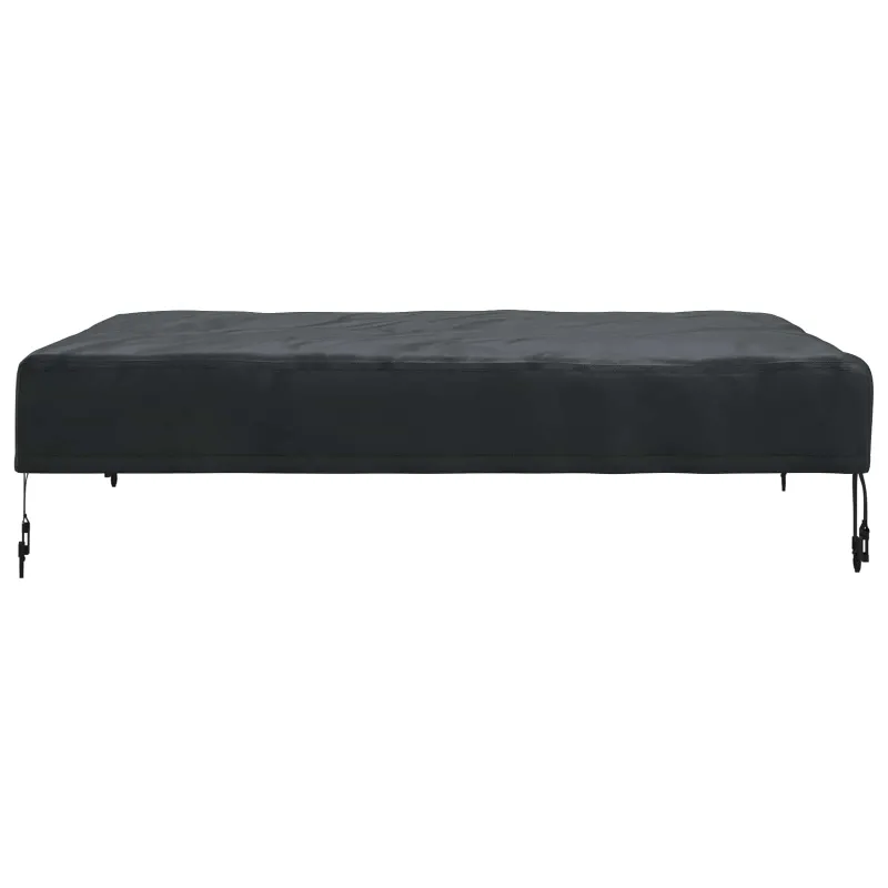 Stalo uždengimas Paprastas Juoda 92 x 92 x 15 cm audinys