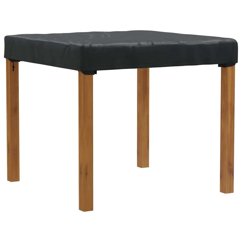 Stalo uždengimas Paprastas Juoda 92 x 92 x 15 cm audinys
