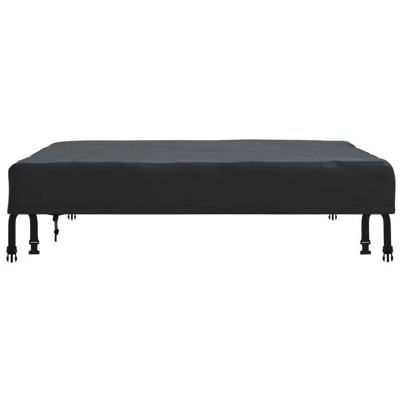 Stalo uždengimas Paprastas Juoda 92 x 92 x 15 cm audinys