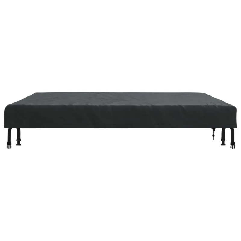 Stalo uždengimas Paprastas Juoda 142 x 142 x 15 cm audinys