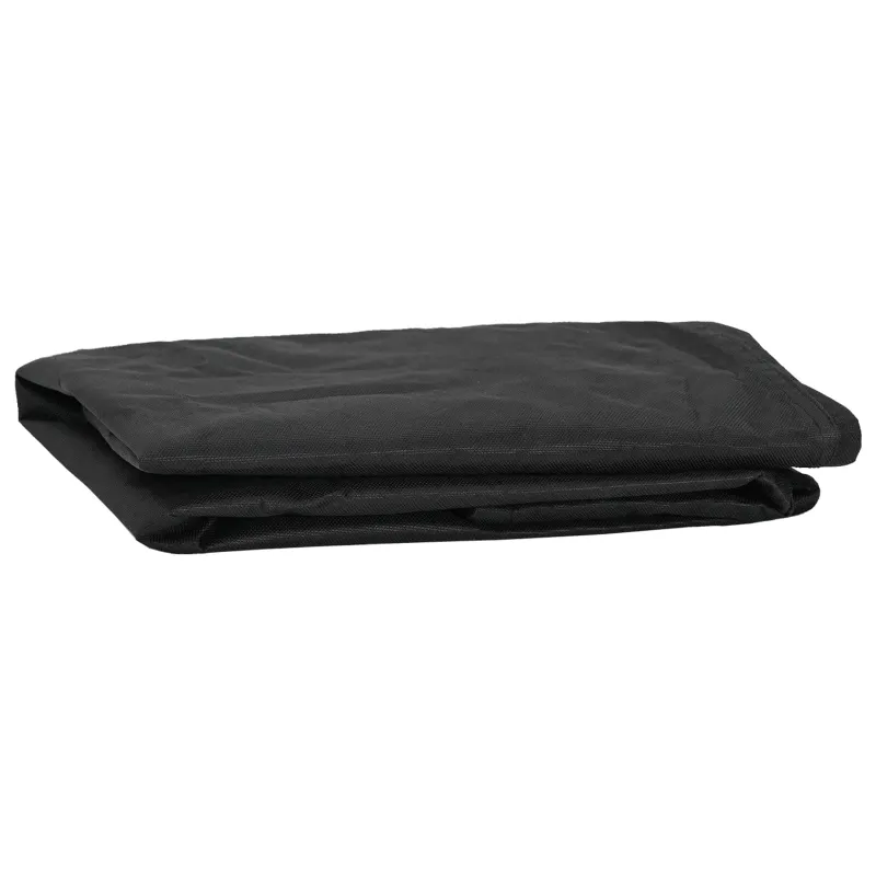 Stalo uždengimas Paprastas Juoda 122 x 72 x 15 cm audinys