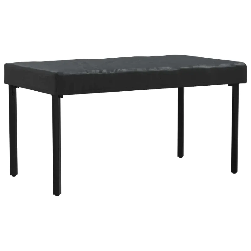 Stalo uždengimas Paprastas Juoda 152 x 92 x 15 cm audinys