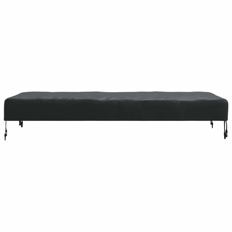 Stalo uždengimas Paprastas Juoda 152 x 92 x 15 cm audinys