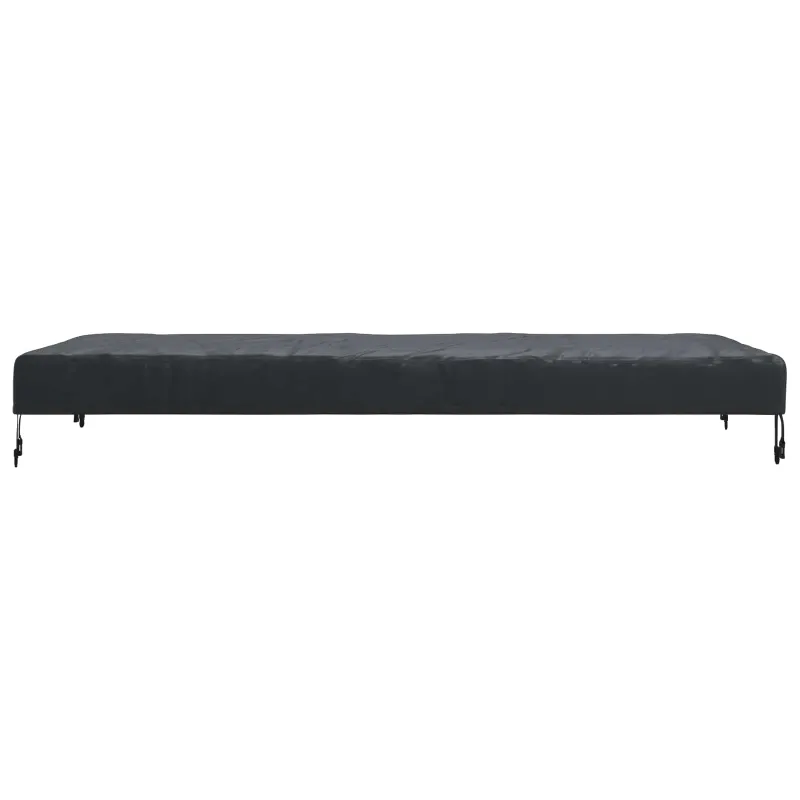 Stalo uždengimas Paprastas Juoda 182 x 92 x 15 cm audinys
