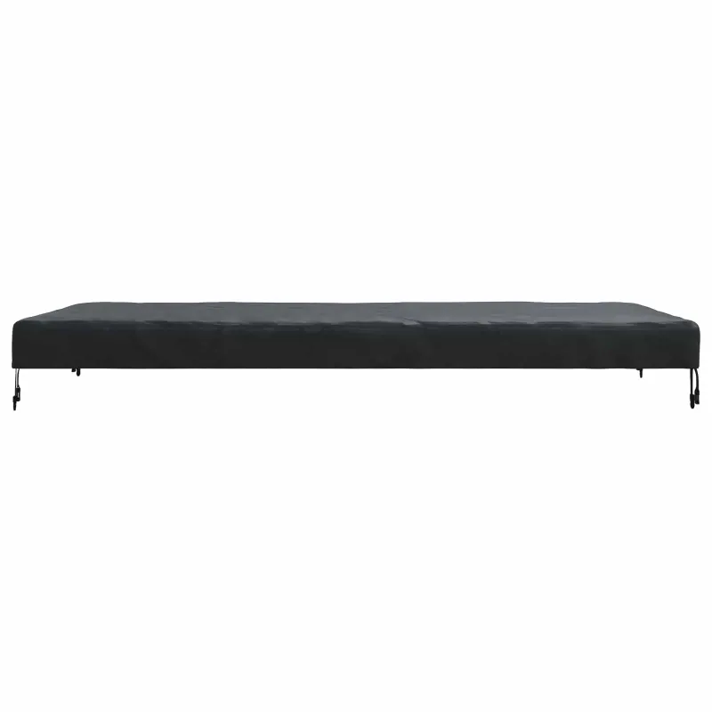 Stalo uždengimas Paprastas Juoda 202 x 92 x 15 cm audinys