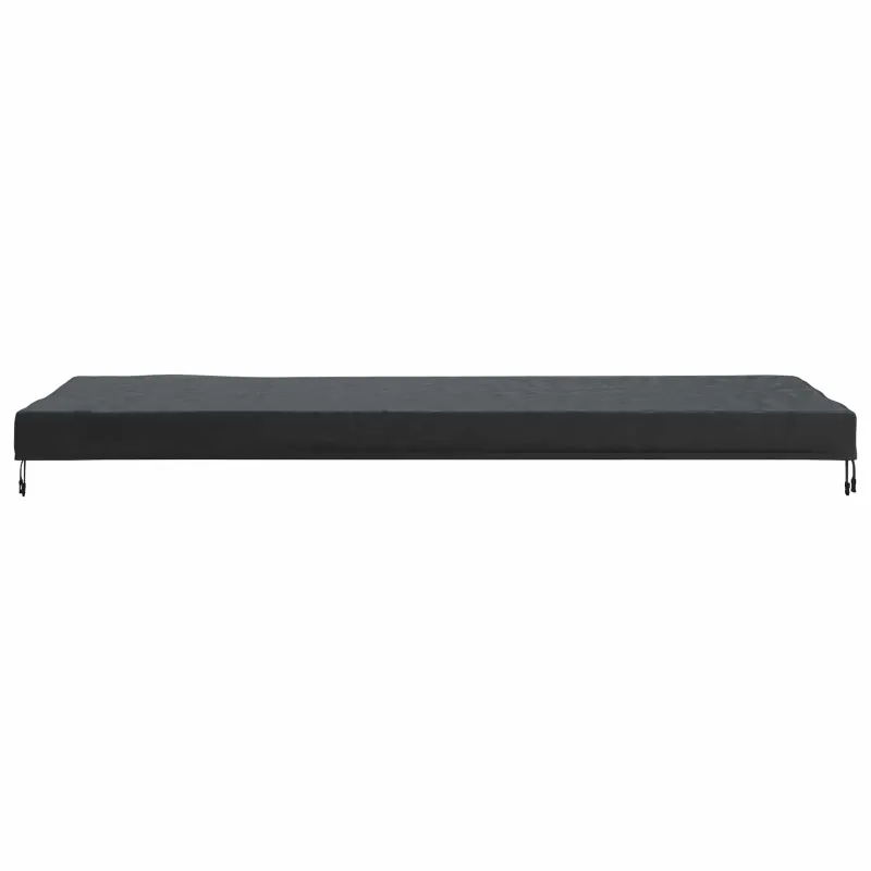 Stalo uždengimas Paprastas Juoda 262 x 102 x 15 cm audinys
