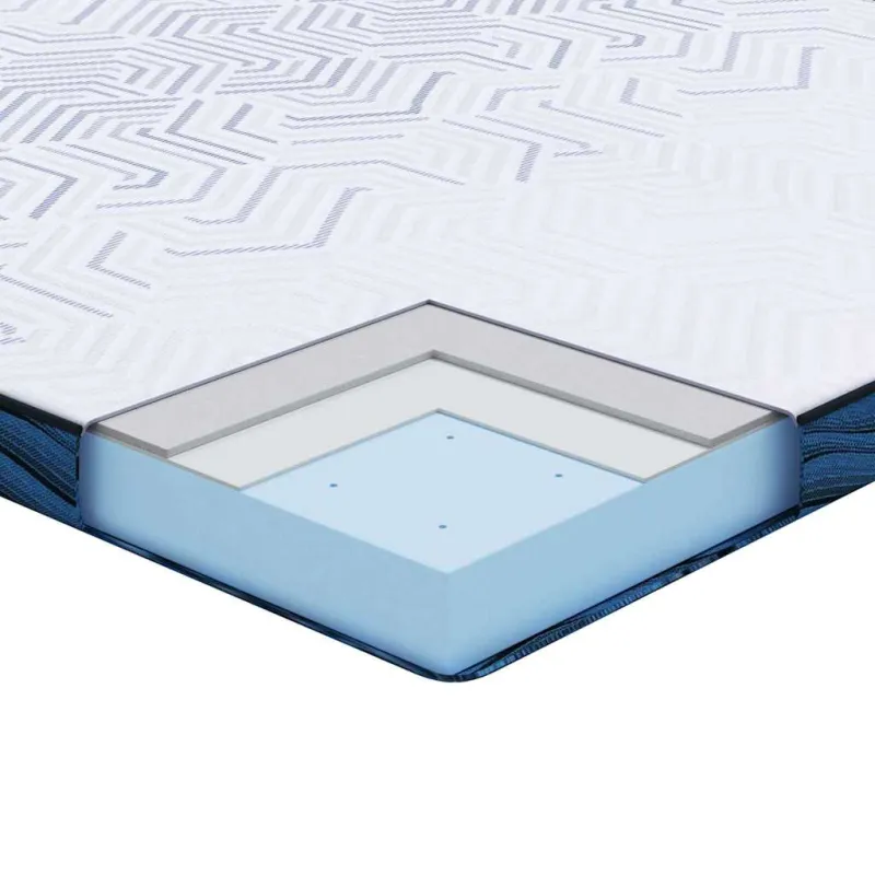 Čiužinio papildymas Balta 200 x 200 cm Žakardinis audinys