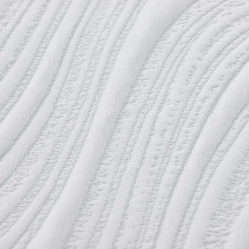 Čiužinys Balta ir pilka 200 x 200 cm Žakardinis audinys