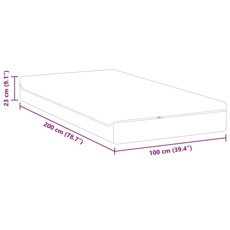 Čiužinys Balta ir pilka 100 x 200 cm Žakardinis audinys