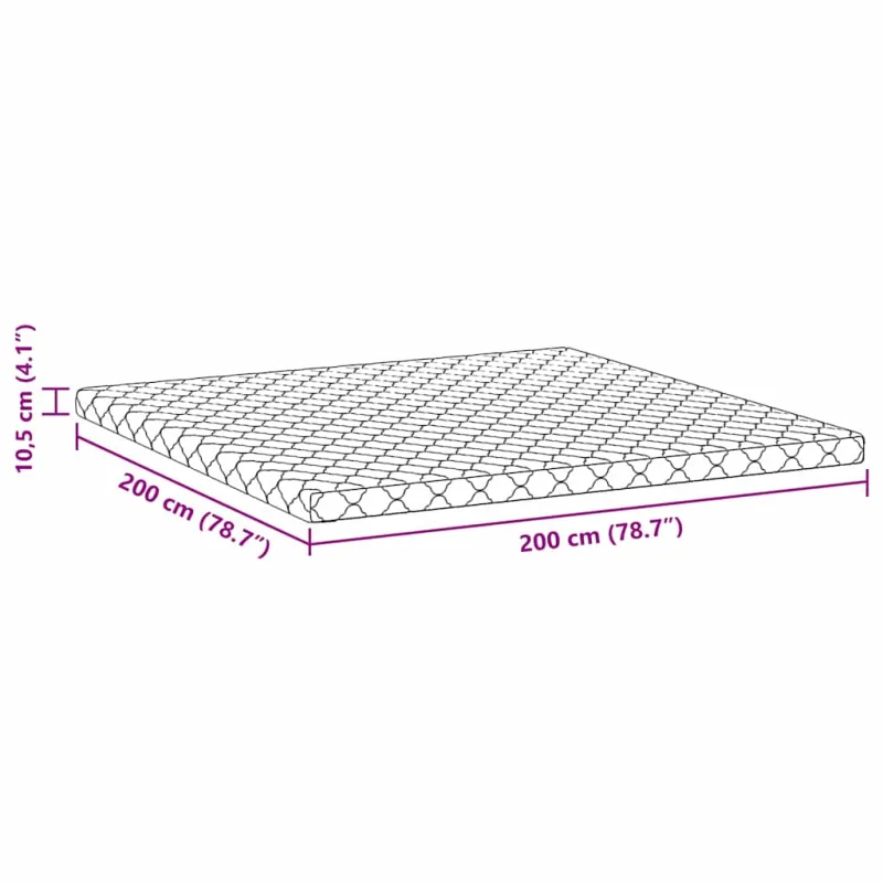 Čiužinys Balta 200 x 200 cm Žakardinis audinys