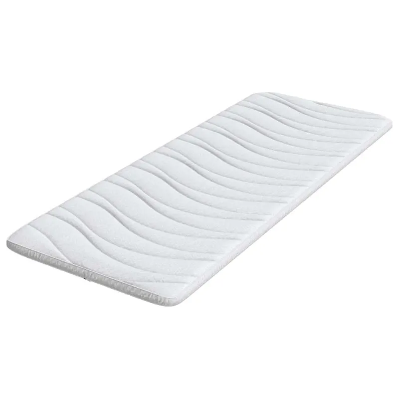 Čiužinio papildymas Balta 70 x 200 cm Megztas audinys
